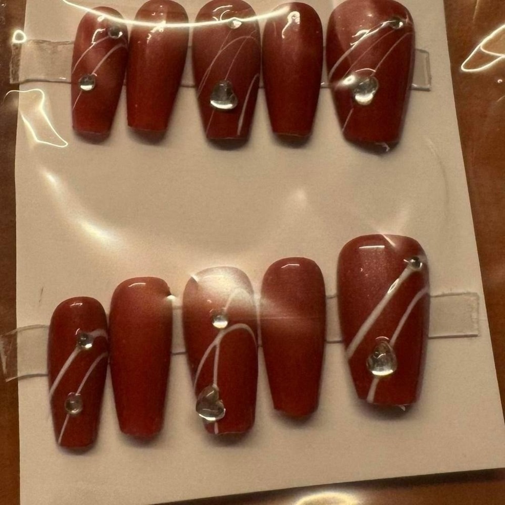"Velvet Noir" Press-On‎ Nail Set